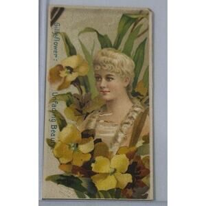 1892 Antique N75 Dukes Floral Beauties Dilly Flower Antique Tobacco Card